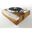 Restored Denon DP-47F, fully automatic record player, walnut, solid wood oiled