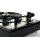 Restaurierter Thorens TD146 halbautomatischer Plattenspieler schwarz Edelstahl