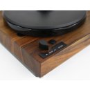 Restored Thorens TD 318 / 320 semi-automatic turntable walnut wood black