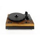 Restored Thorens TD 318 / 320 semi-automatic record player black oak and absorber board