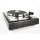 Restored Thorens TD 147 semi-automatic record player stainless steel edition II, frame with different veneers