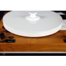 Restaurierter Thorens TD 318 / 320  halbautomatischer Plattenspieler Kirschbaumholz weiß