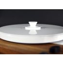 Restored Thorens TD 318 / 320 semi-automatic record player walnut wood white and absorber board