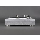 Restored Denon DP-47F fully automatic turntable glitter silver high gloss