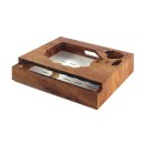 Pear wood frame for record player Denon DP-47F different...