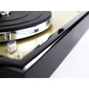 Restaurierter Thorens TD160 MKII manueller Plattenspieler mit SME Series III Tonarm schwarz und gold