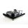 Restaurierter Thorens TD 318 oder TD 320 halbautomatischer Plattenspieler schwarz und flight green metallic