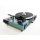 Restaurierter Thorens TD 318 oder TD 320 halbautomatischer Plattenspieler schwarz und flight green metallic