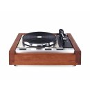 Restored turntable Thorens TD125 MKII smoked oak