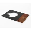 Pear wood tonearm board and cover plate for turntable...
