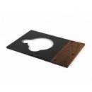 Walnut wood tonearm board and cover plate for turntable...