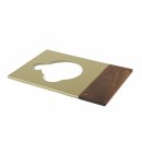 Walnut wood tonearm board and cover plate for turntable Thorens TD 125 / 125 MKII