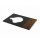 Walnut wood tonearm board and cover plate for turntable Thorens TD 125 / 125 MKII
