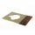 Walnut wood tonearm board and cover plate for turntable Thorens TD 125 / 125 MKII
