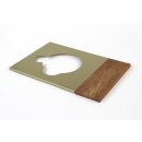 Tonarmbrett Kirschbaumholz und Deckplatte für Plattenspieler Thorens TD 125 / 125 MKII
