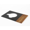 Restored turntable Thorens TD 125 MKII tonearm board cherry wood