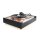 Restored turntable Thorens TD 125 MKII tonearm board cherry wood