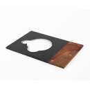 Restored turntable Thorens TD 125 MKII tonearm board pearwood