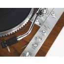 Restaurierter Pioneer PL-550 manueller Direct Drive Plattenspieler Teak Echtholzfurnier