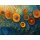 Verschiedene Plattenspieler / Gehäusedesign "abstract artwork showcasing organic forms in vibrant orange and blue"