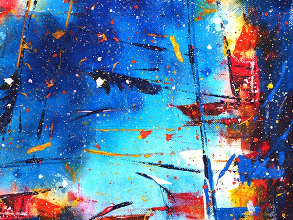 "Hand drawn colorful painting I "